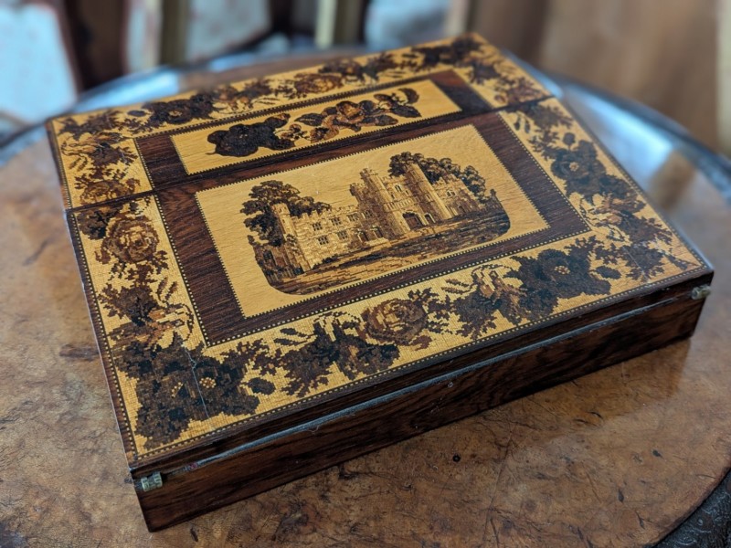 19th Century Tunbridge Ware Writing Slope